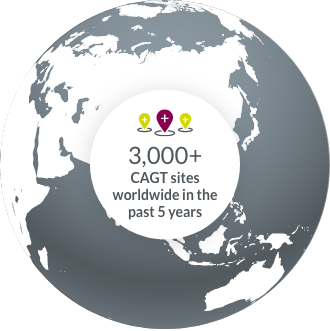 3000+ Cell and Gene Therapy sites worldwide in the past 5 years